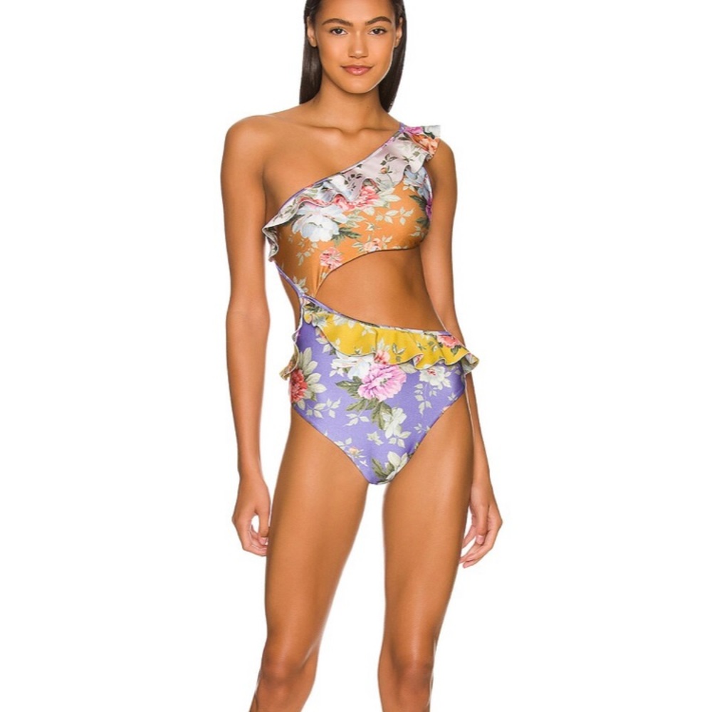 ZIMMERMANN Frill Cut Out Swimsuit